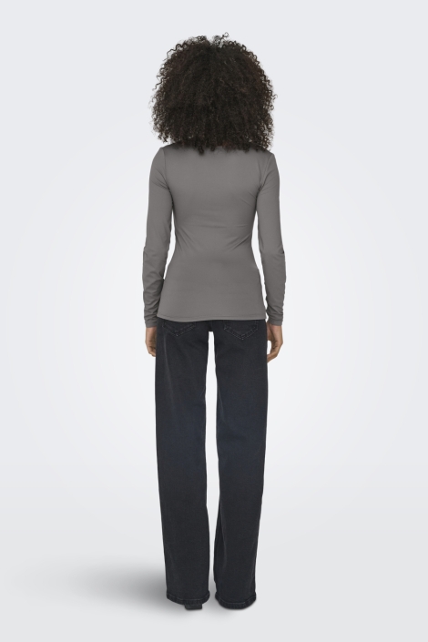 Only onlea l/s deep neck top jrs noos